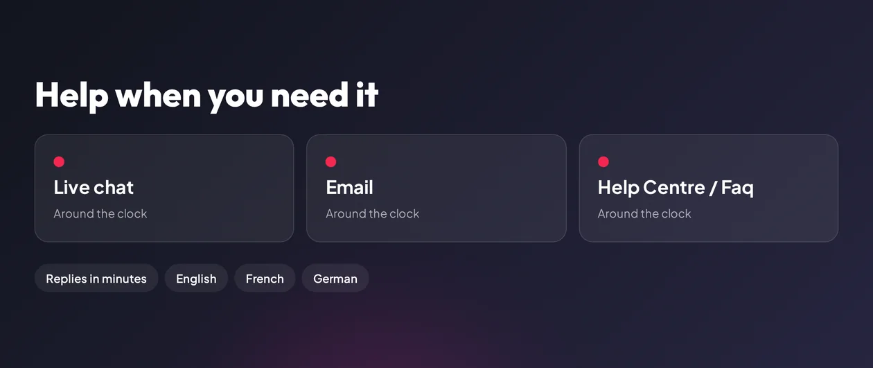 Contact player support